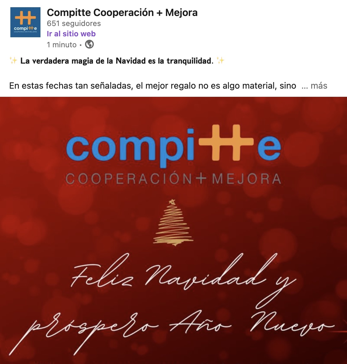 Felicitación Navidad- 16 diciembre